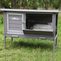 Deluxe Wooden Rabbit & Rabbit Hutch - Versatile Indoor/Outdoor Small Animal Home for Bunnies and Guinea Pigs