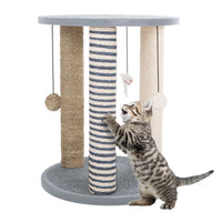  3-Post Cat Scratching Tower by Keefe PETMAKER – Keep Your Cat Happy and Your Furniture Scratch-Free!