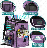 "Airline-Approved Dogs and Cats Backpack Carrier - Comfortable and Ventilated Travel Pack for Pets Up to 18 lbs 