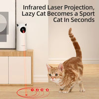 Interactive Smart LED Laser Cat Toy - Automatic Hands-Free Fun Toy for Cats 