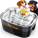 Ultimate 2-Gallon Dog Water Fountain & Food Bowl Dispenser