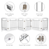 "Stylish Extra Wide Dog Gate with Walk-Through Door - Keep Your Pet Safe!"