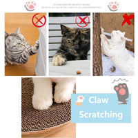 Cat Scratching Board Furniture Protection Post Grinding Claw Scratch Corrugated Paper Wear-Resistant Cat Nest Cat Accessories