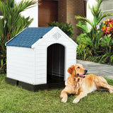 "Modern Plastic Dog House with Ventilation and Secure Fastening"