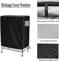 "Good Night Blackout Birdcage Cover - Universal, Breathable & Washable - Black - 20"W x 20"D x 30"H"