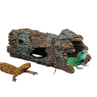 "Jungle Oasis Resin Hide Cave for Reptiles: Perfect for Bearded Dragons, Geckos, and More!"