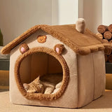 Cozy & Stylish Foldable Pet House – Removable, Washable Bed for Extra Small Dogs and Small to Medium Cats!