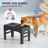 Elevate Your Dogs & Cats Dining Experience with an Adjustable Food and Water Bowl!