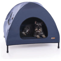 "Ultimate Portable Dog Bed with Shade and Weather Protection for Large Dogs"