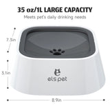 "Ultimate No-Spill Pet Water Bowl - 35oz/1L Travel-Ready Drip-Free Feeder for Dogs and Cats!"