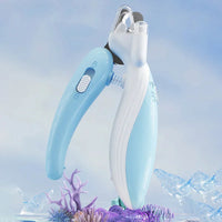 "LED Light Pet Nail Clippers: Professional Grooming Scissors for Dogs, Cats, and Small Animals"