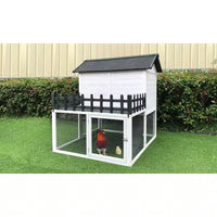 Elevated Wooden Chicken Coop