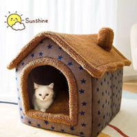 Arctic Velvet Premium Luxury Cat House Bed