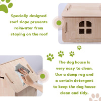 "Cozy Indoor Dog House with Breathable Door for Small to Medium Dogs"