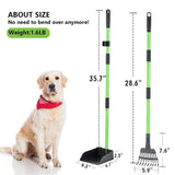 Dog Pooper Scooper with 38 Inches Long Handle for Large Medium Small Dogs