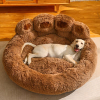 Ultimate Cozy Fleece-Lined Dog Bed for Medium to Large Breeds