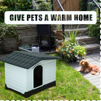 "Cozy Plastic Dog Shelter"