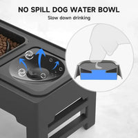 Elevate Your Dogs & Cats Dining Experience with an Adjustable Food and Water Bowl!