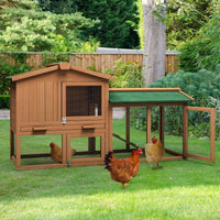 58" Wooden Large Chicken Coop.    