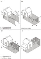 "Spacious 12 Sq. Ft. Chicken Coop & Run Combo for 3 Chickens - Zebediah"