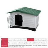 Plastic Warm Kennel Rainproof Outdoor Medium and Large Dog House Golden Retriever Dog Cage Dog House Sun Protection Dog Supplie