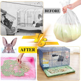 Disposable Clear Plastic Cage Liners - 50 Pack for Small Animals