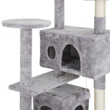 53" Activity Tower Cat Tree with Sisal-Covered Scratch Post - Kitty Furniture