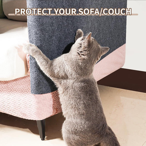 Self-Adhesive Carpet Scratch Board for Cats - Protect Your Sofa and Enhance Cat's Claw Care!