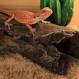 "Jungle Oasis Resin Hide Cave for Reptiles: Perfect for Bearded Dragons, Geckos, and More!"