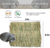 Small Animal Grass Mat for Chew Toys and Woven Bed - Ideal for Rabbits, Guinea Pigs, Chinchillas, Squirrels, Hamsters, Cats, Dogs