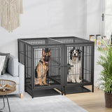 Heavy Duty Double Door Dog Crate:   