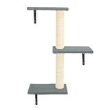  Cat Wall Shelves & Perches Set - Indoor Cat Condo for Climbing, Sleeping & Playing 