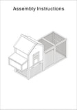 "Spacious 12 Sq. Ft. Chicken Coop & Run Combo for 3 Chickens - Zebediah"