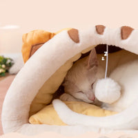 Snail Shell Cozy Cat Bed - Perfect for Sweet Dreams!