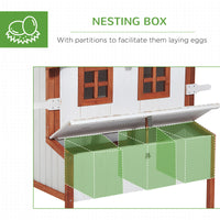 Large Wooden Chicken Coop with Nesting Box & Door 🐔