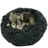 Luxurious Round Plush Dog Bed for Pets - Overseas Warehouse Dropshipping