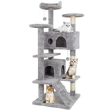 53" Activity Tower Cat Tree with Sisal-Covered Scratch Post - Kitty Furniture