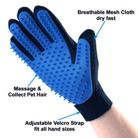 Ultimate Cat & Dog Grooming Gloves - Self-Cleaning Shedding & Bathing Accessory for Pets