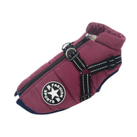 "Ultimate Waterproof Winter Dog Jacket with Harness - Perfect for Large Breeds like Labradors, French Bulldogs & More!"