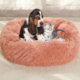 "Cozy Haven: Large Square Plush Pet Bed for Dogs and Cats"