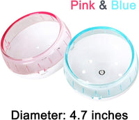 "Super Quiet Small Blue or Pink Hamster Wheel for Fun Exercise!"