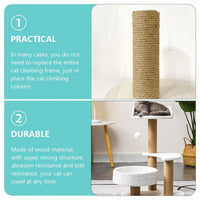 Durable Cat Scratching Post with Hemp Rope - Ultimate Cat Climber & Tree Replacement!