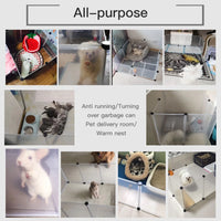 Foldable Pet Playpen: Versatile Dog Exercise Kennel and Enclosure for Small Animals