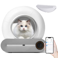 Automatic Self-Cleaning Litter Box with App Control and Safety Features