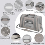 Small Pet Travel Carrier - Airline Approved, Collapsible, Soft-Sided - Ideal for Cats and Small Dogs