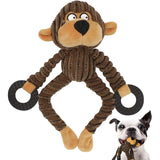 "Interactive Monkey Plush Puppy Chew Toys for Small Dogs - Perfect for Teething and Training!"