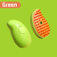 Electric Paw-Shaped Cat and Dog Grooming Brush with Steam and Water Spray for Bathing and Massage