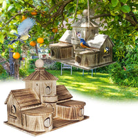 Luxurious Solid Wood Outdoor Bird Villa.      - Cozy Insulated Haven for Parrots & Birds This Winter