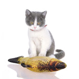 "20cm Cat Scratch Board with Stuffed Fish Shape Toy - Plush Scratching Post for Cats, Pet Supplies"