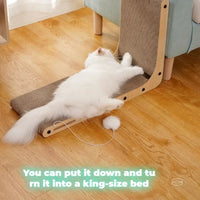 L-Shaped Cat Scratching Board with Wear-Resistant Surface for Cats and Kittens